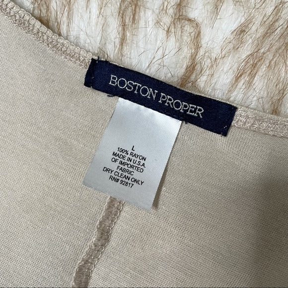 Boston Proper gold shimmer surplice tunic - Picture 5 of 6